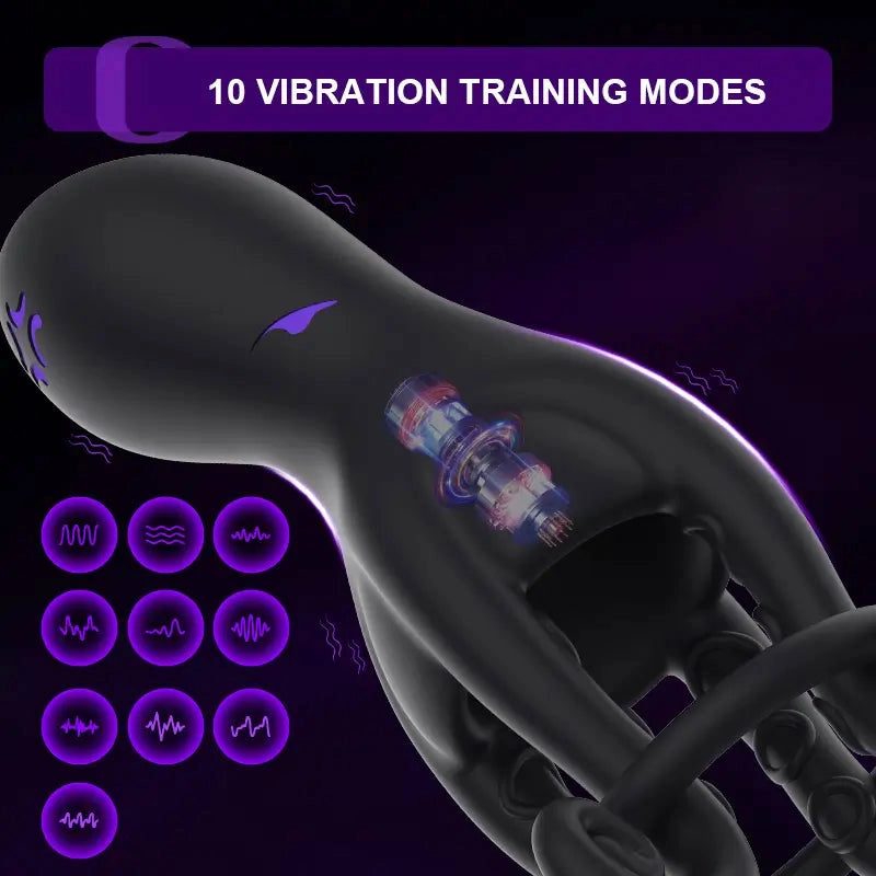 XG11: Octopus ollontränare med texturerade tentakler & 10 vibrationer