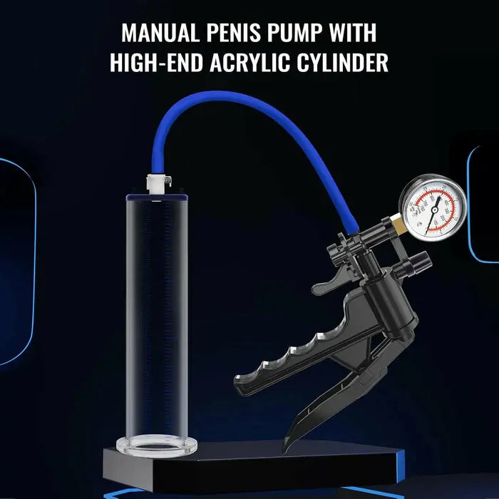 OptiMax Manual Penis Pump: 9" × 2,5" ergonomisk penispump med komfortgrepp