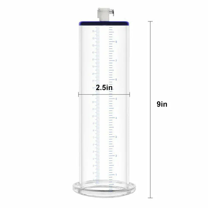 Smart Electric Penis Pump: 9" × 2,5" elektrisk penispump med LCD & minnesfunktion