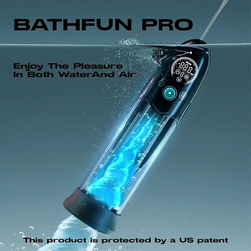 LuvPump Bathfun Pro: Smart penispump för våt & torr användning med lång batteritid