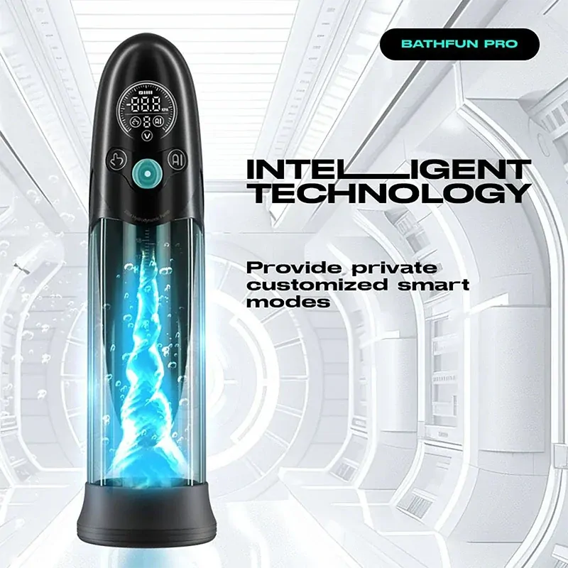 LuvPump Bathfun Pro: Smart penispump för våt & torr användning med lång batteritid