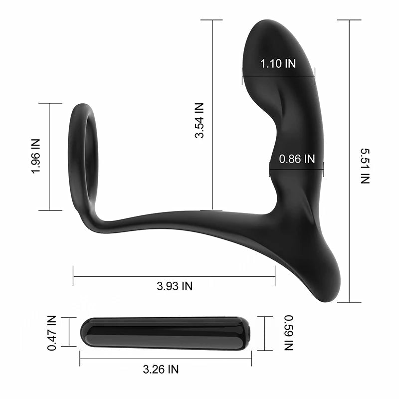 Leten Raptor: 2-i-1 prostatamassagerare för prostata & penis med 10 vibrationslägen