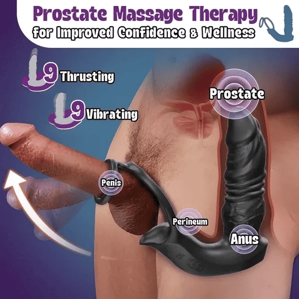 PM7: Automatisk prostatamassagerare med 9 stötmönster, app & fjärrkontroll