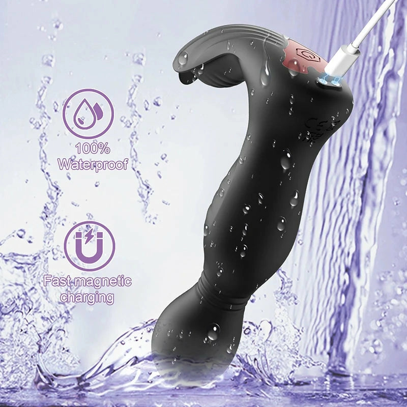 PM8: Prostatamassagerare med 3 motorer – rotation, vibration & slickstimulering