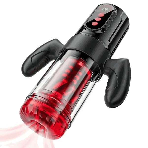 XS5: 3-i-1 automatisk masturbator med 9 juckande, 9 roterande & 9 suglägen