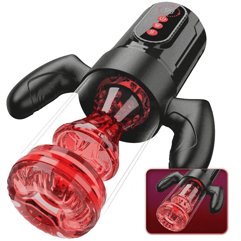 XS5: 3-i-1 automatisk masturbator med 9 juckande, 9 roterande & 9 suglägen