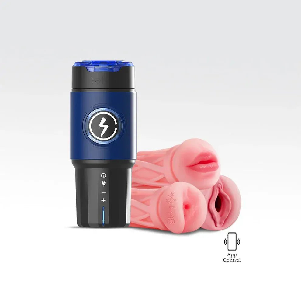 Leten ThermoPod Max: Juckande masturbator med 3 hylsor · 550 rörelser/min & 360° värme