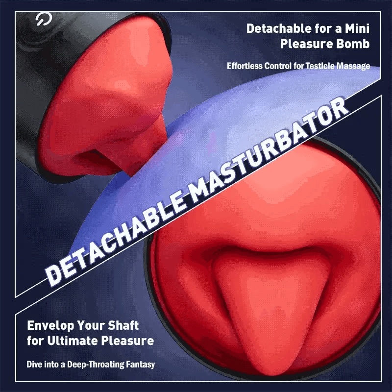 XR10: 100 % vattentät oral masturbator med 9 vibrationslägen & app