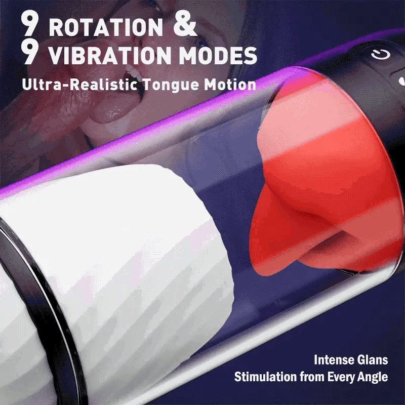 XR10: 100 % vattentät oral masturbator med 9 vibrationslägen & app