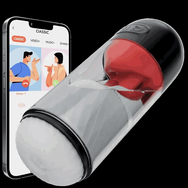XR10: 100 % vattentät oral masturbator med 9 vibrationslägen & app