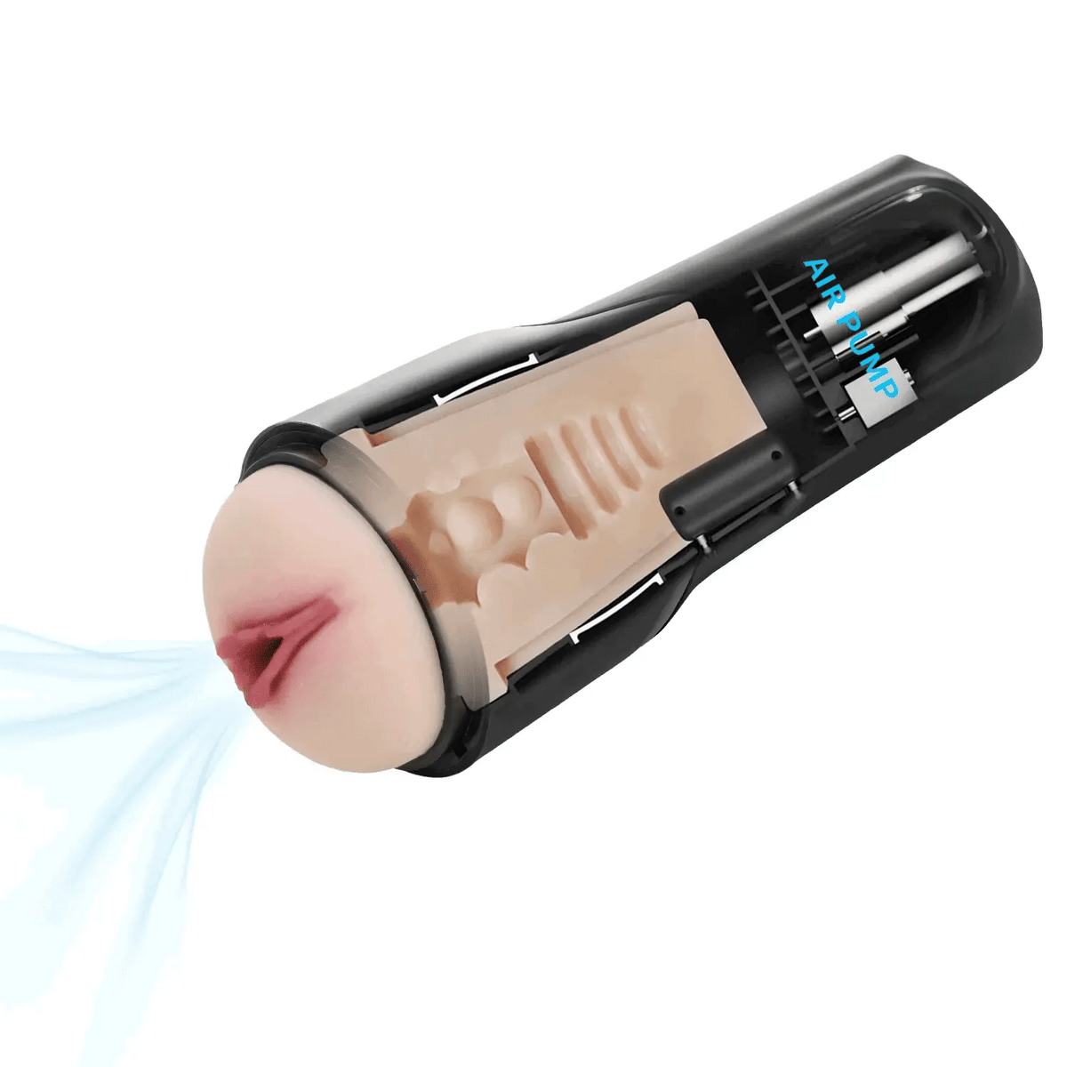 XS7: Sugande masturbator med AirPulse, aktivt klämgrepp & 7 vibrationer