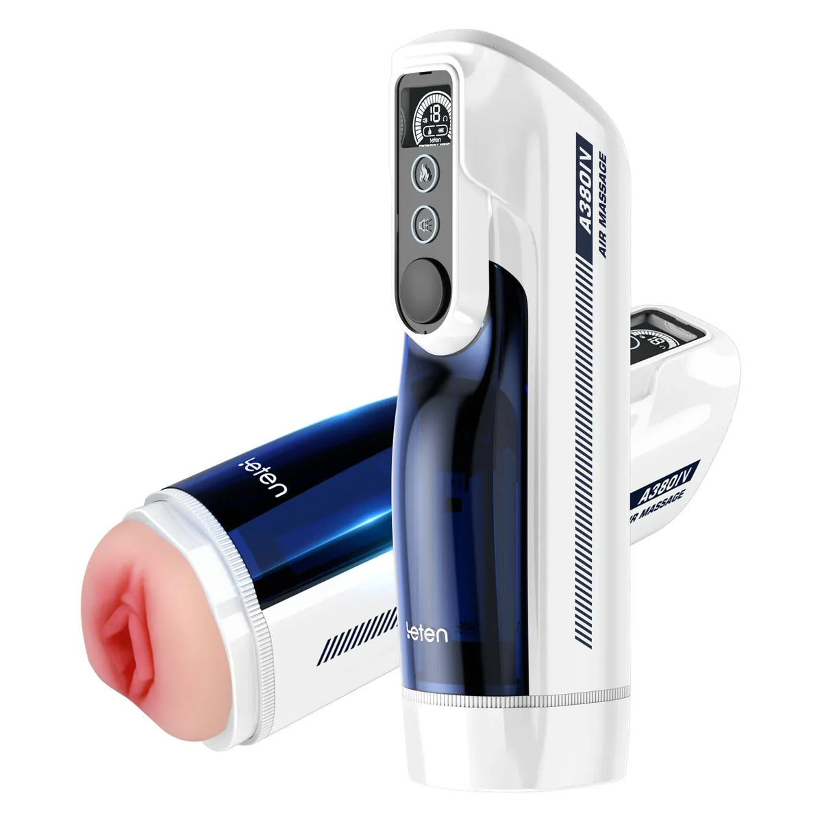 Leten A380 Pro: Juckande masturbator med gungande rörelse · 10 hastigheter & 42°C värme