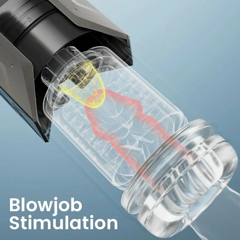 XT20: Automatisk masturbator med sug, 100 % vattentät,rotation, juckande rörelse & vibration