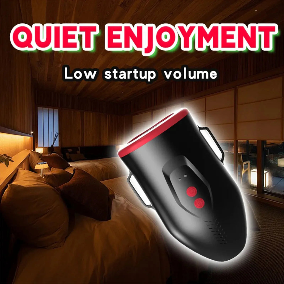 XT22: Handsfree-masturbator med justerbara remmar, 6 juckande vibrationslägen & app