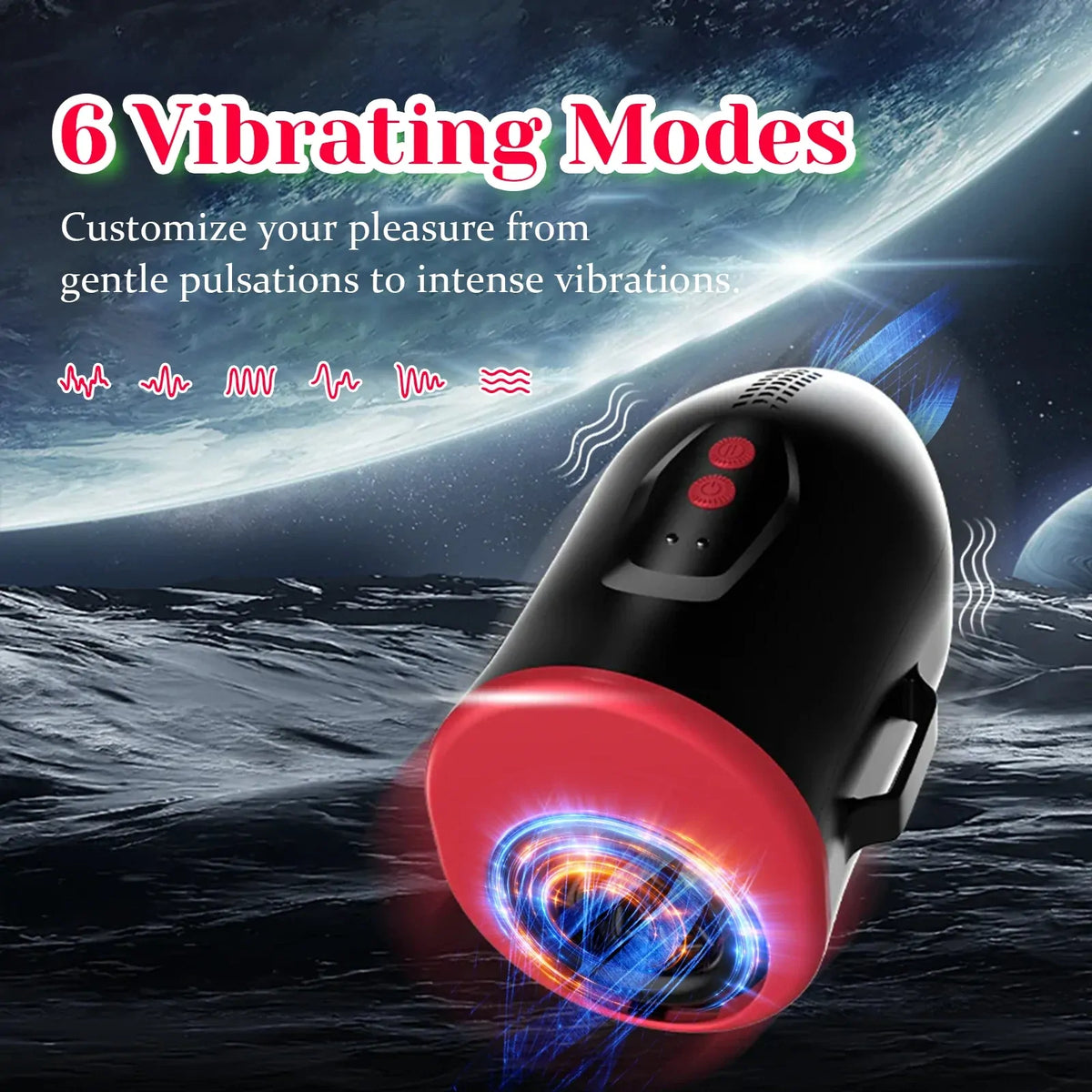 XT22: Handsfree-masturbator med justerbara remmar, 6 juckande vibrationslägen & app