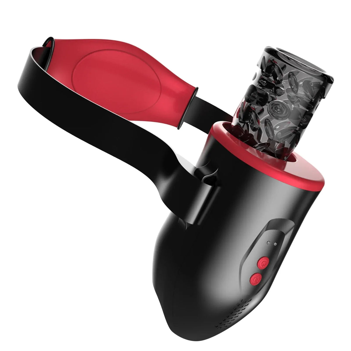 XT22: Handsfree-masturbator med justerbara remmar, 6 juckande vibrationslägen & app