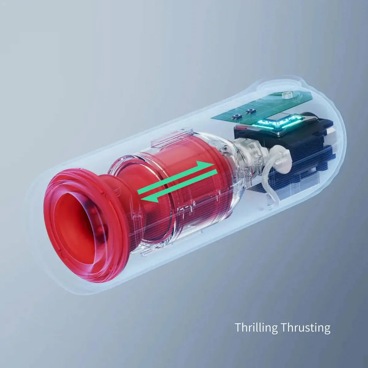 XT9: 100 % vattentät masturbator med 360° grepp, juckande rörelse & vibration