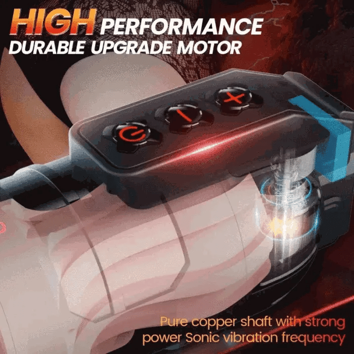 Leten Powerful Blasting: Realistisk vibrerande masturbator med 10 vibrationslägen