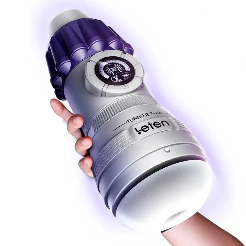 Leten TurboJet: Sugande masturbator med 10 lägen, vibration & manuell kontroll