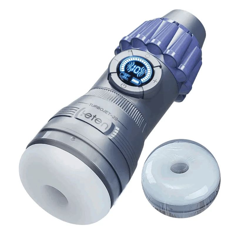 Leten TurboJet: Sugande masturbator med 10 lägen, vibration & manuell kontroll