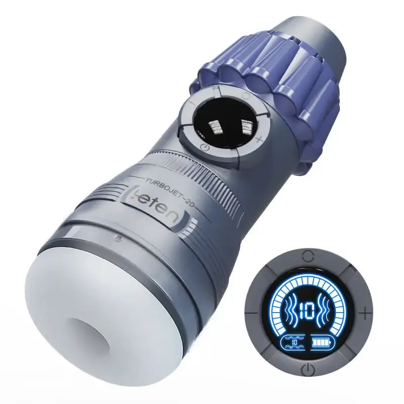 Leten TurboJet: Sugande masturbator med 10 lägen, vibration & manuell kontroll