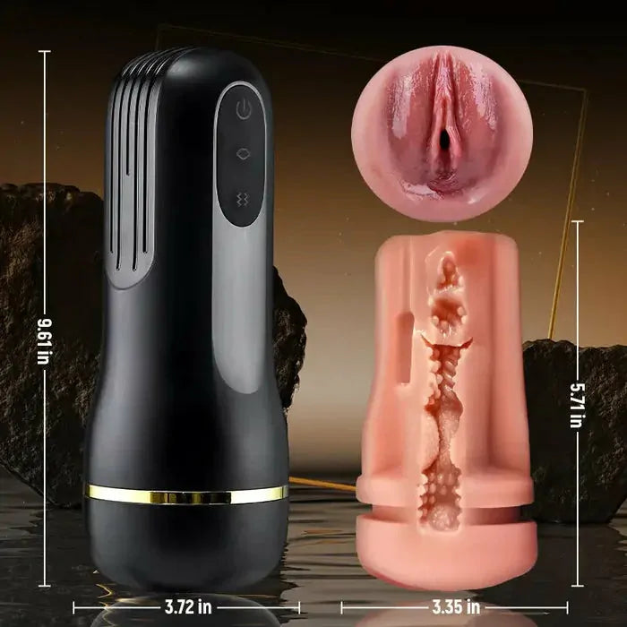 XV6: Sugande masturbator med tät 3D-hylsa · 5 sugnivåer & 10 vibrationer