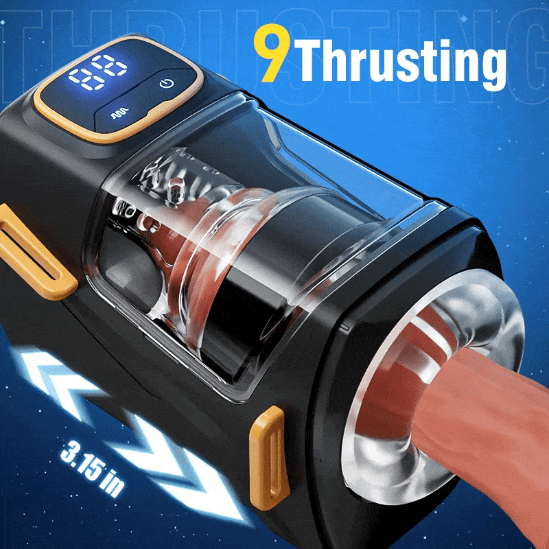 XT2: Handsfree-masturbator med 9 juckande lägen, 9 vibrationer & justerbara remmar