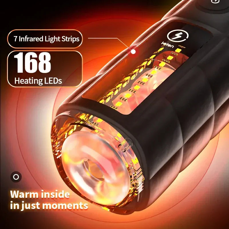 Leten Zero Gravity: Juckande masturbator med vibration · 550 rörelser/min & 360° värme