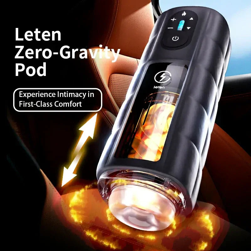 Leten Zero Gravity: Juckande masturbator med vibration · 550 rörelser/min & 360° värme