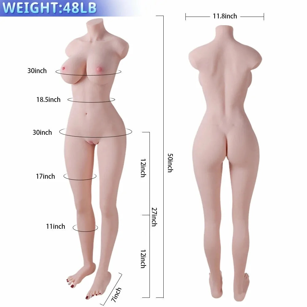 Judy: 22 kg 4-i-1 sexdocka med 68,6 cm långa ben & realistiska fötter