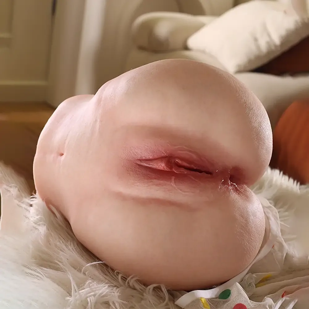 Aiko: 4 kg ultramjuk silikonrumpa med rund form & tät texturerad kanal