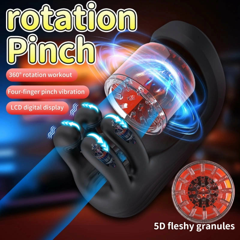 XG10: Ollontränare med 9 lägen – klämning, rotation & vibration