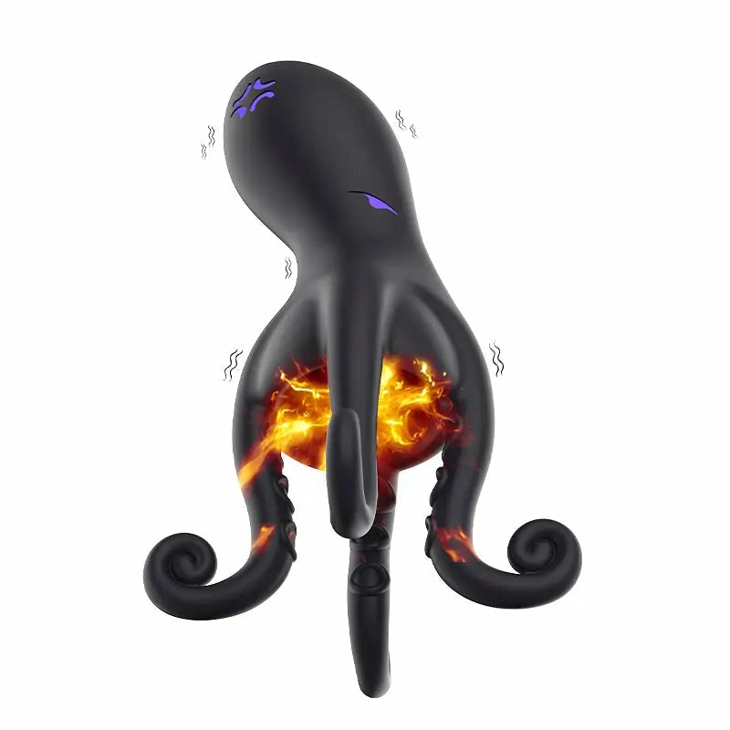 XG11: Octopus ollontränare med texturerade tentakler & 10 vibrationer