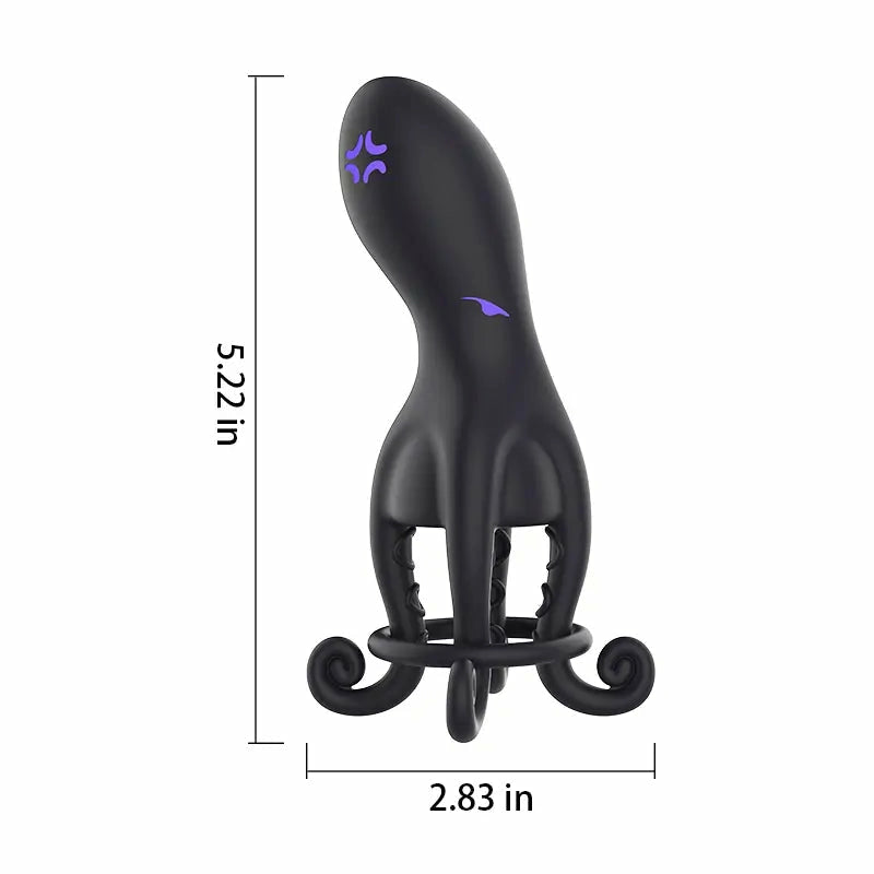 XG11: Octopus ollontränare med texturerade tentakler & 10 vibrationer