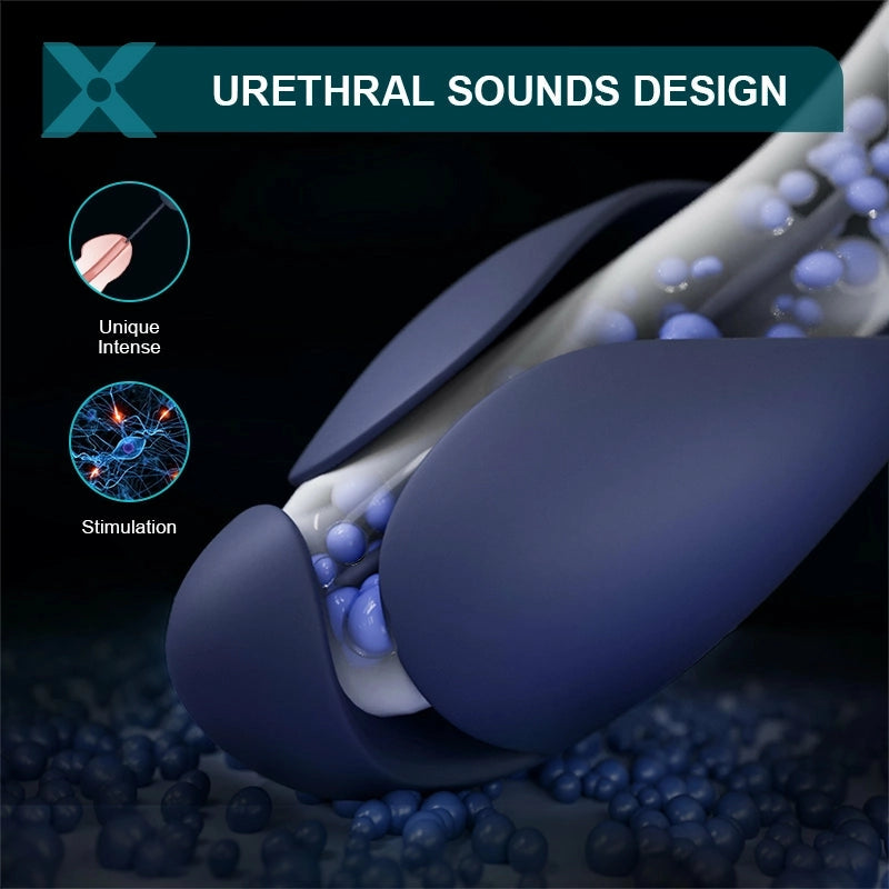 XG6: 3-i-1 ollontränare med dubbelmotor, 10 vibrationer & uretral stimulering