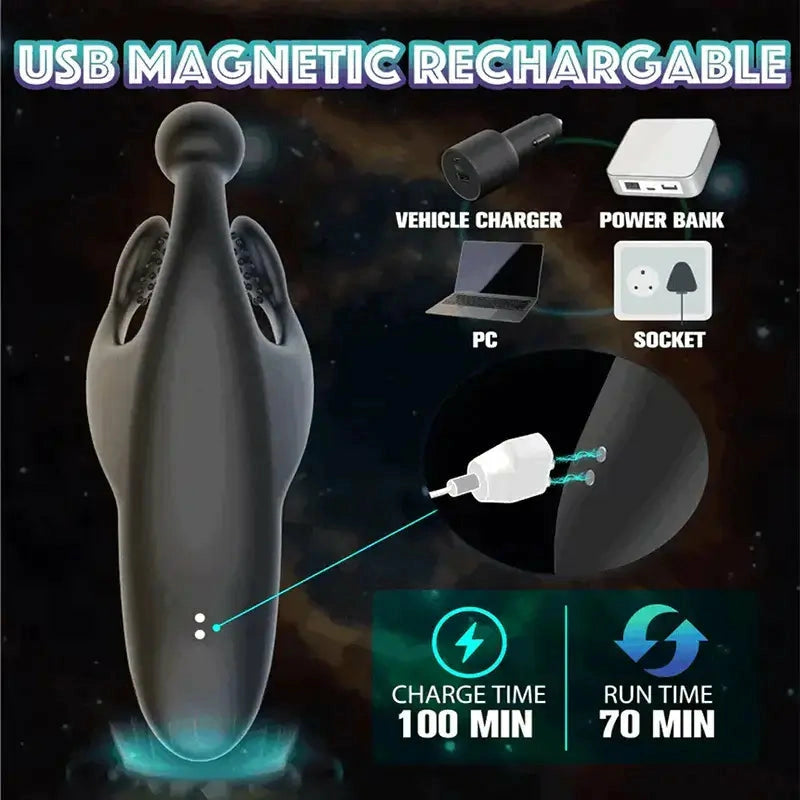 XG9: Ollonstimulator med 20 lägen – 10 klappande + 10 vibrationer