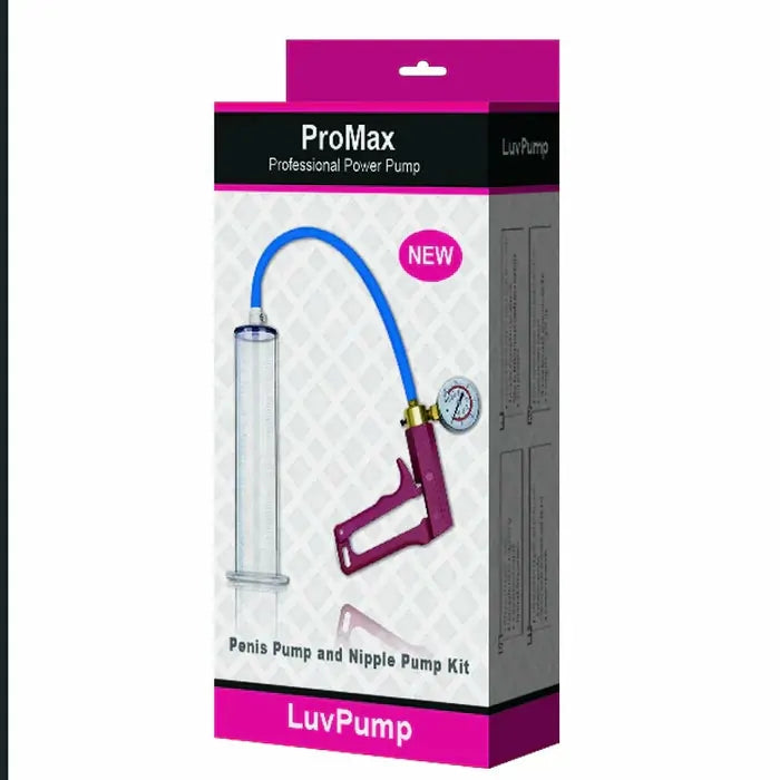 Manual Male Enhancement Pump: 9" × 2,5" kraftig manuell penispump med tryckmätare