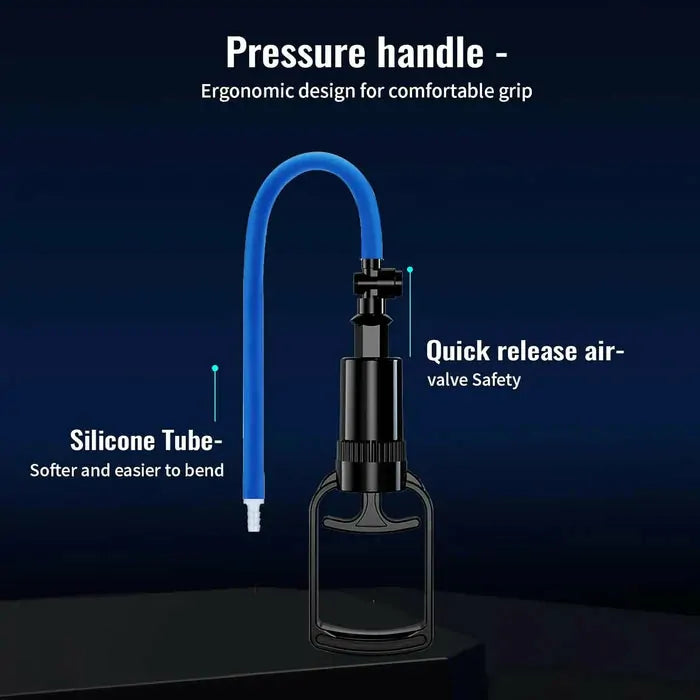 ClassiMax Manual Penis Pump: 9" × 2,5" manuell penispump med stabilt vakuum