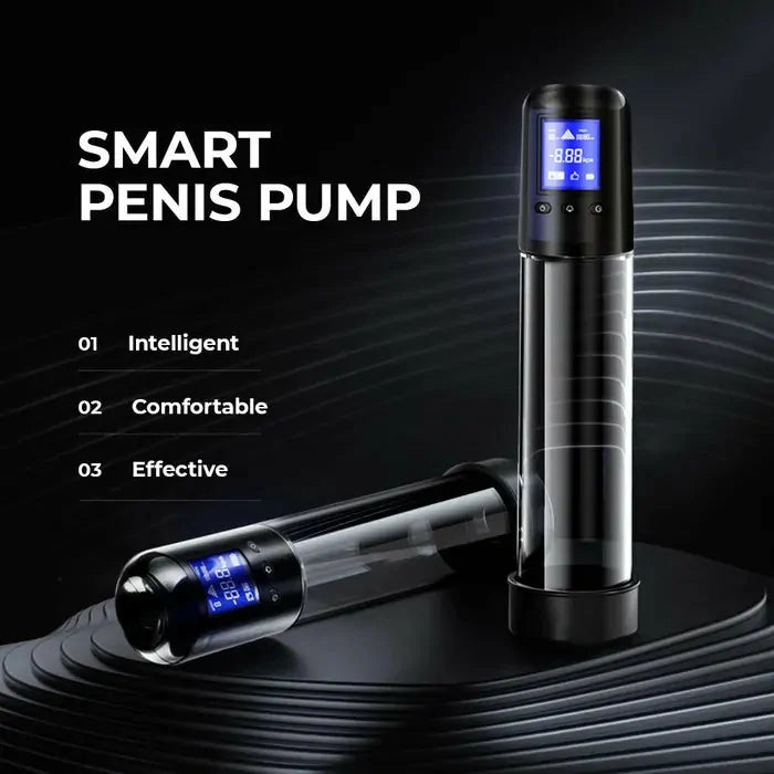 Smart Automatic Penis Pump: Automatisk penispump med 5 sugnivåer, 6 rytmer & LCD