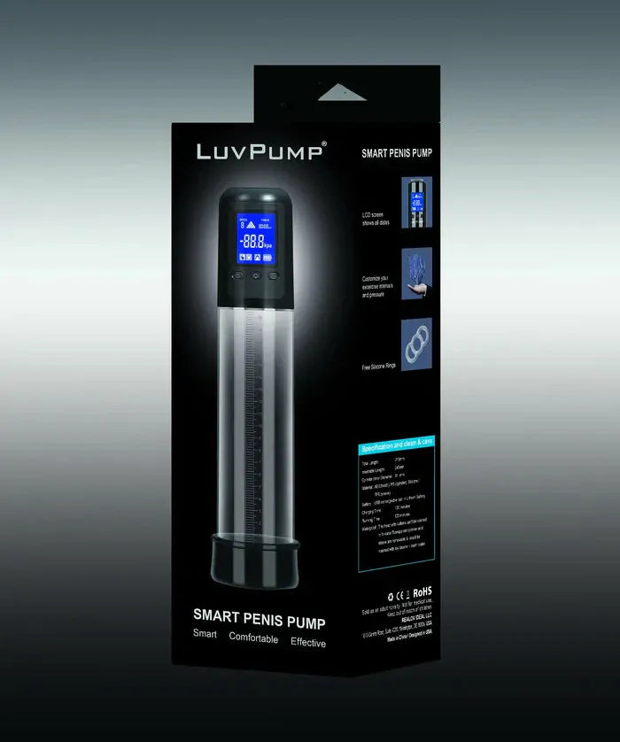 Smart Automatic Penis Pump: Automatisk penispump med 5 sugnivåer, 6 rytmer & LCD