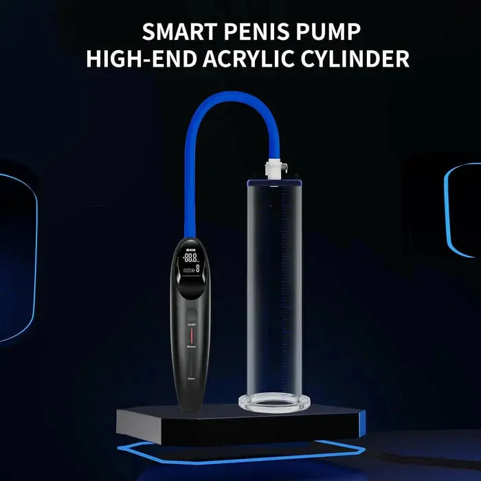 Smart Electric Penis Pump: 9" × 2,5" elektrisk penispump med LCD & minnesfunktion