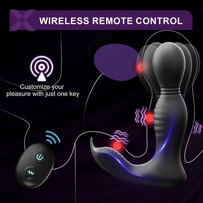 PM8: Prostatamassagerare med 3 motorer – rotation, vibration & slickstimulering