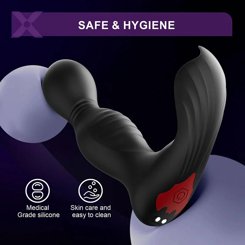 PM8: Prostatamassagerare med 3 motorer – rotation, vibration & slickstimulering