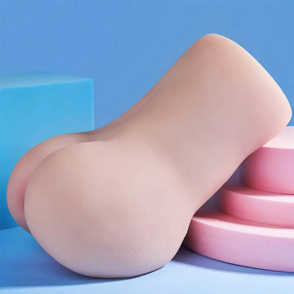 PU73: Realistisk lösvagina med vaginal & anal dubbelkanal på 12 cm
