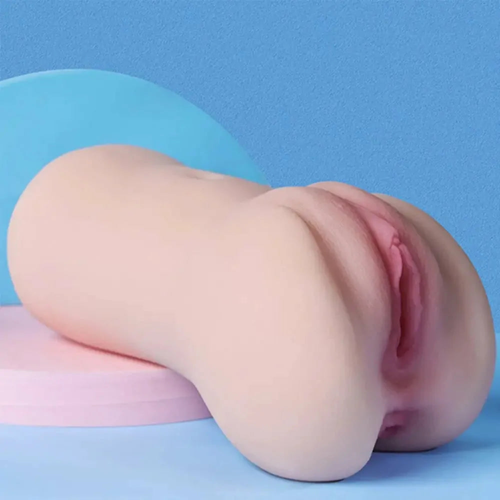 PU73: Realistisk lösvagina med vaginal & anal dubbelkanal på 12 cm
