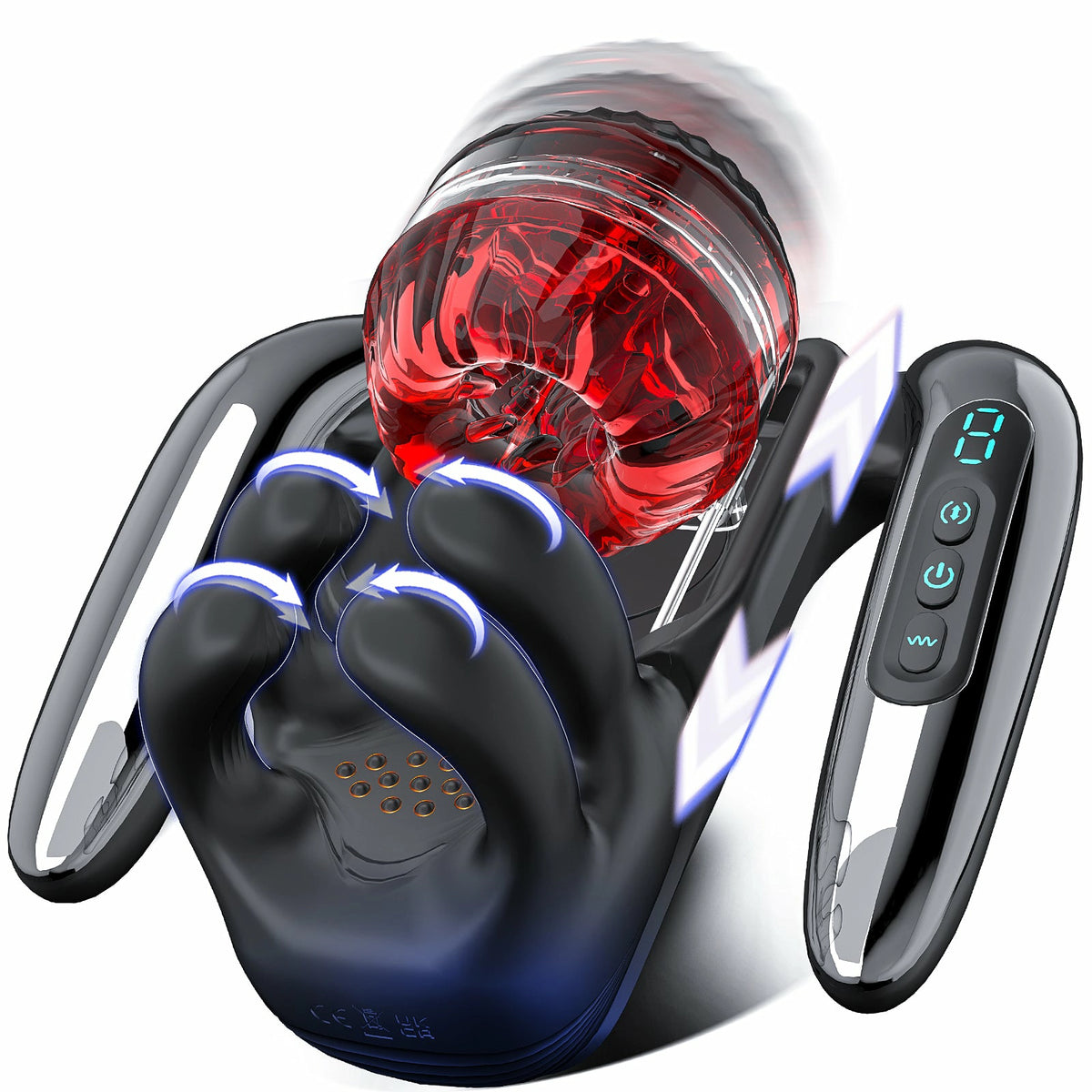 XG21 PLUS: 3-i-1 automatisk masturbator med juckande rörelse, klämgrepp & vibration