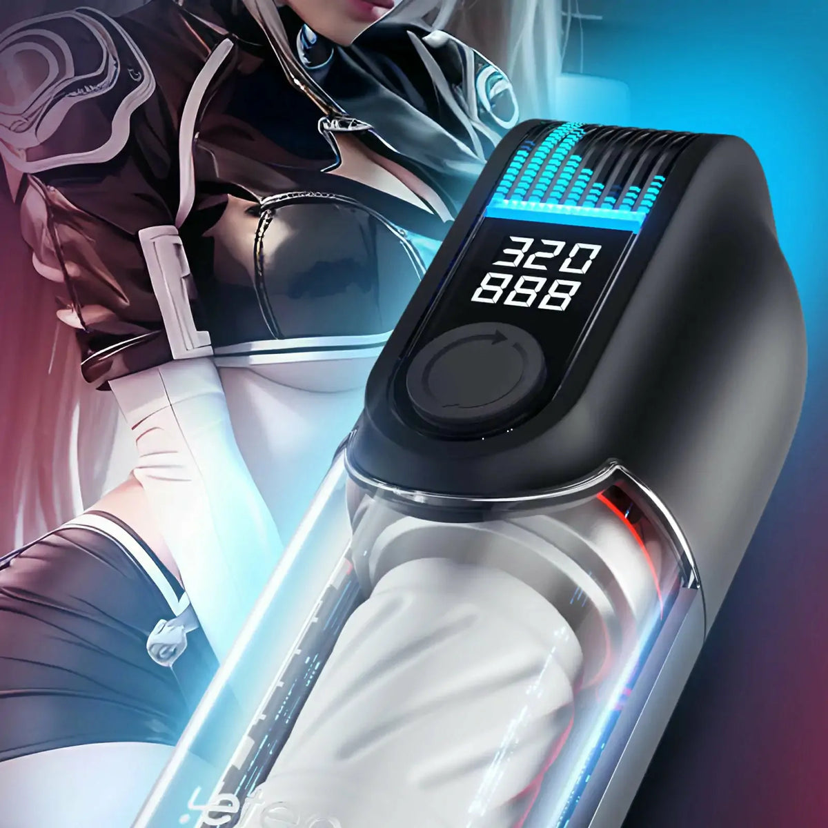 Leten Black Hole Pro: Automatisk masturbator med 320 rörelser/min & dubbel värme