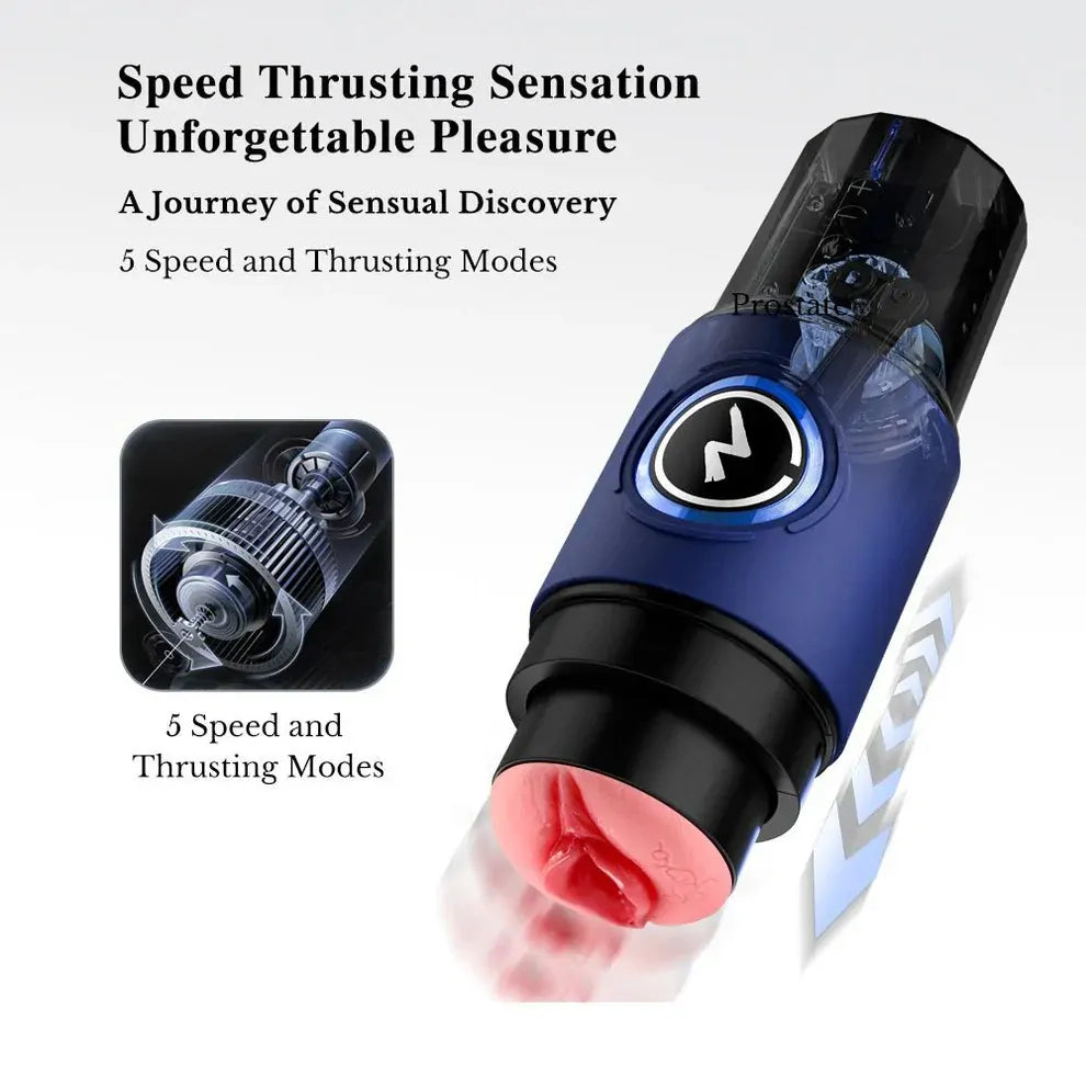 Leten ThermoPod Max: Juckande masturbator med 3 hylsor · 550 rörelser/min & 360° värme