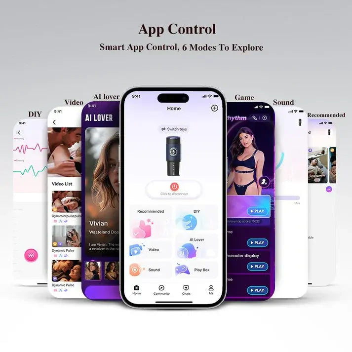 Leten ThermoPod Max: Juckande masturbator med 3 hylsor · 550 rörelser/min & 360° värme