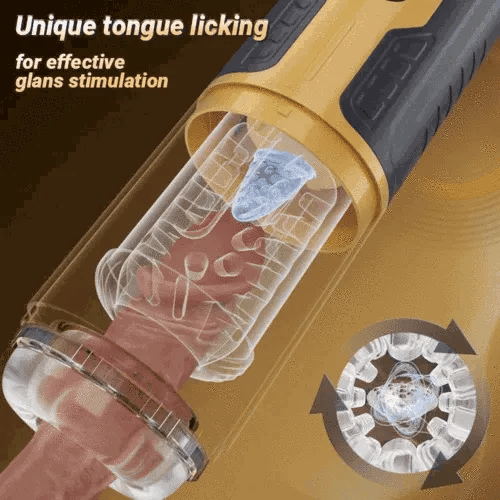 XR15: 5-i-1 automatisk masturbator med juckande, rotation, slickning & vibration